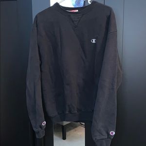 Black champion sweatshirt size medium